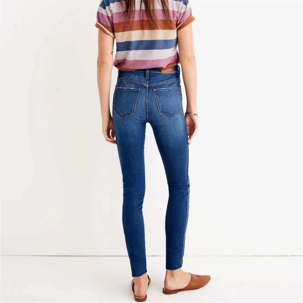 Madewell 10” High Rise Skinny Button Fly Jeans in Hanna Wash Sz 24
